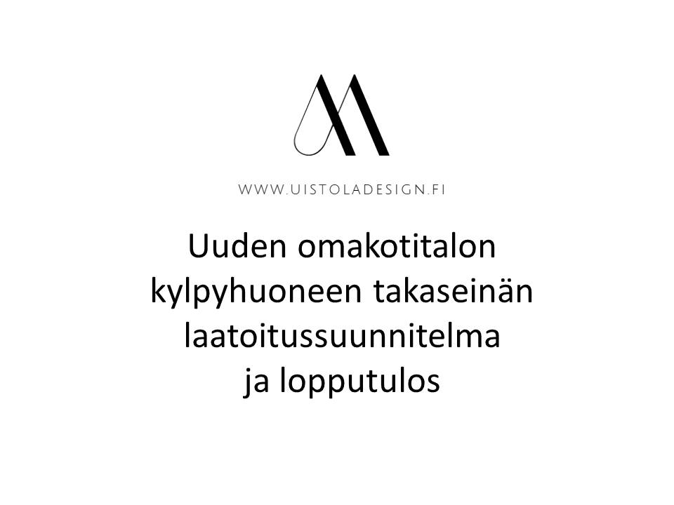 Kylpyhuoneen laatoitussuunnitelma
